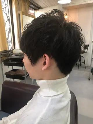 パーマ メンズ Soleria 田中慎一のヘアスタイル