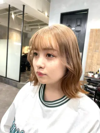 ミディアム カラー 色気レイヤー& ショートはお任せ🌟のヘアスタイル