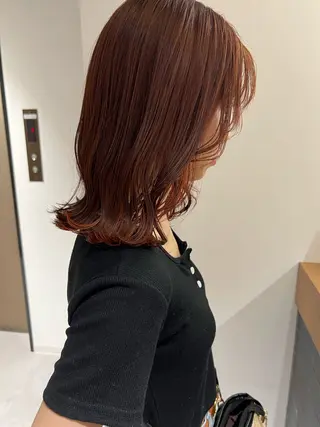 ミディアム カラー 🧡YUU💚艶抜群 カラー✨/905号室のヘアスタイル