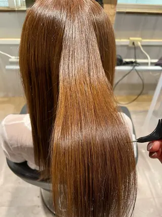 セミロング カラー 🪞韓国🤍大人っぽ 艶髪🤍FRUITSのヘアスタイル