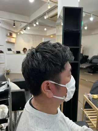 ショート メンズ 神戸ボブ✂️ ioe三宮/田 伸佳のヘアスタイル