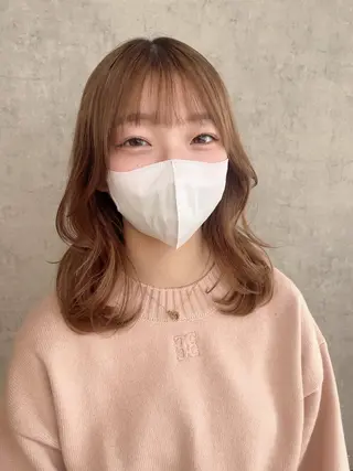 ミディアム KAEDE🎀 縮毛矯正＆パーマ特化のヘアスタイル