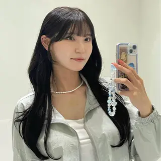 ロング ❤︎︎韓国ヘア❤︎︎ 𝑺𝒉𝒊𝒉𝒐のヘアスタイル