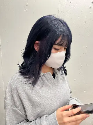 セミロング カラー パーマ ヘアアレンジ 名古屋駅/トップス タイリスト/大黒拓哉のヘアスタイル