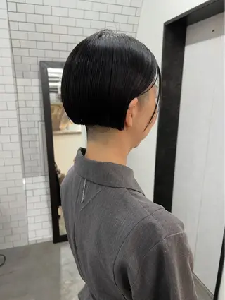 ショート 紙屋町ショート /ボブ　パーマ河内蓮のヘアスタイル