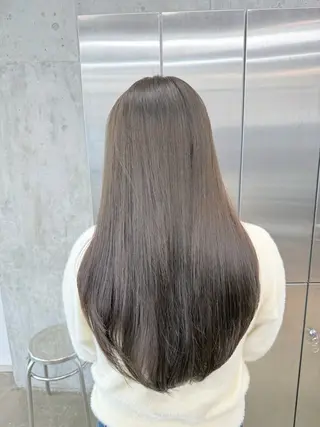 ロング カラー 高橋大樹/グレージュ 透明感/髪質改善のヘアスタイル