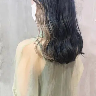 ロング カラー なかの たくみのヘアスタイル
