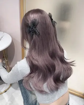 ロング カラー ヘアアレンジ 💓ブリーチ特化 透明感💓あい💓のヘアスタイル