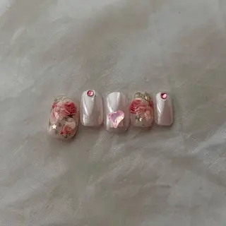 ネイル パラあり！フィルイン 美フォルムのネイルデザイン