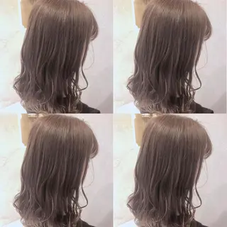 セミロング カラー 韓国風ヘア✻透明感 カラー✻yukaのヘアスタイル