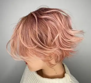 ショート カラー 美容室 HAKUAのヘアスタイル