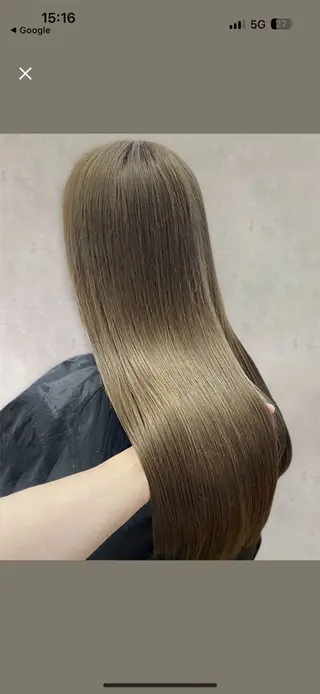 ロング センター南　髪質改善 大引　優のヘアスタイル