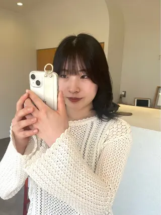 ミディアム カラー 透明感カラー🌼 沙奈のヘアスタイル