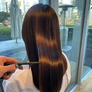 セミロング 🥀似合わせ🥀 柔らかカラー・タイトのヘアスタイル