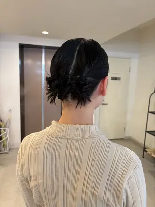 ショート ヘアアレンジ ロカリタ キョウト所属・山形 梨沙のヘアスタイル