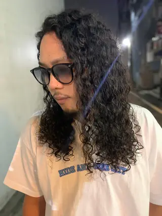 ロング パーマ メンズ ✂︎men's cut✂︎ヅルのヘアスタイル