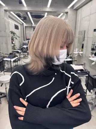 カラー Asami／名古屋／ ハイトーン／デザインのヘアスタイル