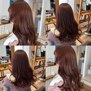 ロング カラー RINNO🌷透明感 カラー/縮毛矯正のヘアスタイル