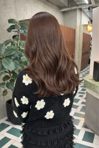 カラー ひかり/透明感カラー /ボブのヘアスタイル