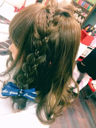ミディアム セミロング ロング 岩谷/ブリーチ 🪽透明感カラーのヘアスタイル