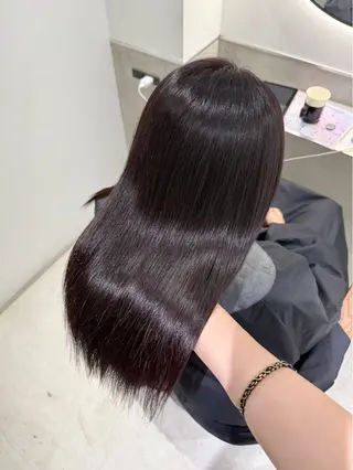 セミロング 艶髪カラー🫧 髪質改善🪽萩原のヘアスタイル