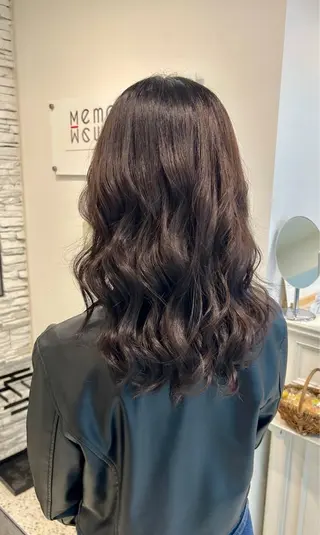 セミロング ヘアアレンジ 🧣艶カラー・ヘア セット Chie🧸のヘアスタイル