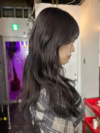 ロング カラー maho/垢抜け カラーパーマメイクのヘアスタイル