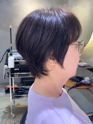 ショート とびまつ /ショート/脱白髪染のヘアスタイル