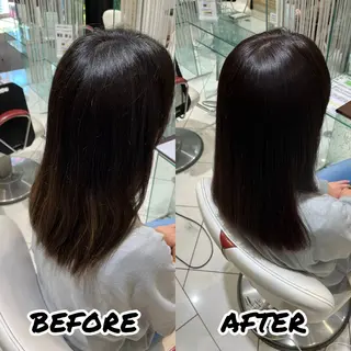 セミロング 髪質改善美容師 鈴木のヘアスタイル