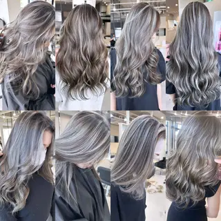 セミロング カラー 井上 一平のヘアスタイル