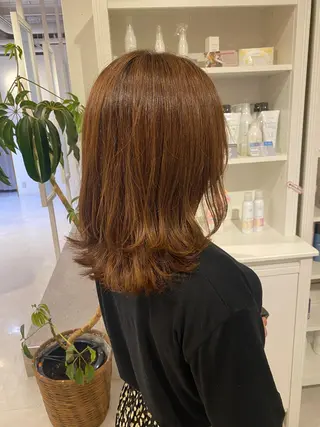 ミディアム 梛木 唯のヘアスタイル