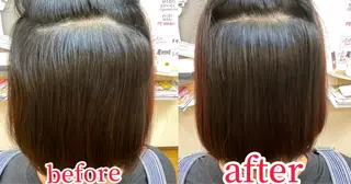 ミディアム 縮毛矯正モデル募集中 美容室HATSUのヘアスタイル
