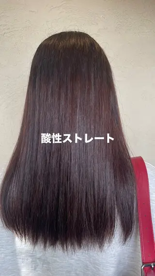 セミロング ルプラボウ/鈴木颯天 /艶カラー／縮毛矯正のヘアスタイル