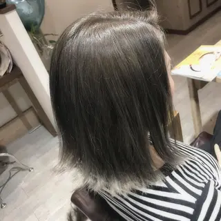 ミディアム カラー パーマ ヘアアレンジ 縮毛矯正/美髪 髪質改善/石田幸輔のヘアスタイル
