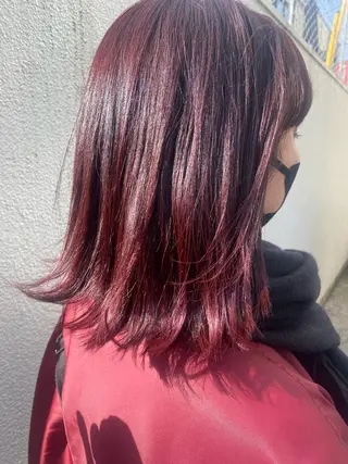 ミディアム カラー iizuka akiのヘアスタイル