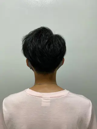 カラー パーマ ヘアアレンジ メンズ 韓国風ベージュ🤎 赤みなし🌿横浜🤎のヘアスタイル