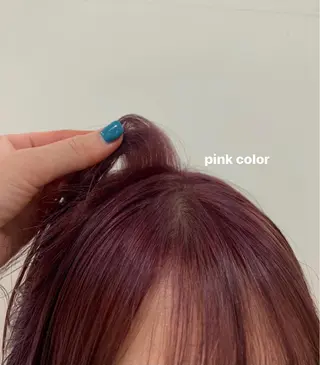 セミロング カラー ブリーチなしWカラー /レイヤー🎀マリノのヘアスタイル