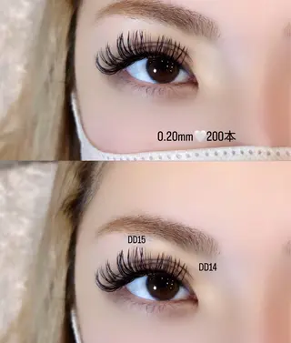 マツエク・マツパ eyelash Anmut Lunaのマツエク・マツパデザイン