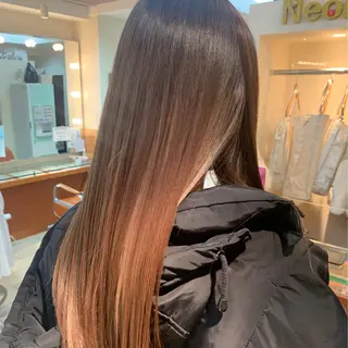 ロング 縮毛矯正・透明感 カラー💙acoのヘアスタイル