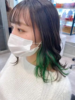 セミロング カラー ブリーチ/髪質改善 🍀MASAKiのヘアスタイル