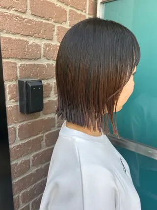 ミディアム カラー 久木原 ゆりのヘアスタイル