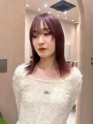 ミディアム カラー 越後 遥/ 透明感カラー🪞🤍のヘアスタイル