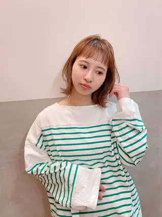 ミディアム ボブ/ミディアム 親しみやすさ/さくらのヘアスタイル