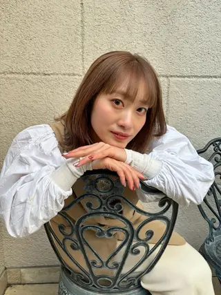 ミディアム 『大西　陸』 透明感color🔆のヘアスタイル