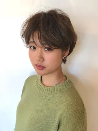ショート カラー パーマ 🍒【Lib】 AIRI　🍒のヘアスタイル