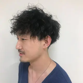 ショート パーマ メンズ Vir by browのヘアスタイル