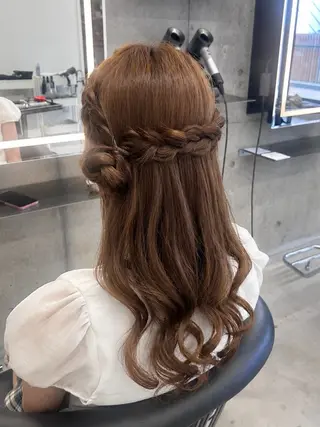 ヘアアレンジ maho/大名/ 巻き髪/ヘアセットのヘアスタイル