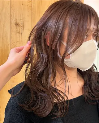 ミディアム カラー じゅわっと暖色カラー 🍊Moemiのヘアスタイル