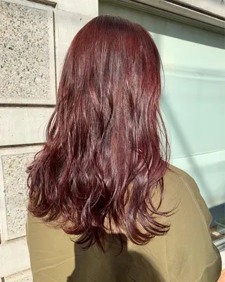 セミロング カラー 薄田 珠美のヘアスタイル