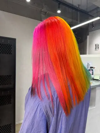 カラー ルシ🎨/ハイトーン デザイン/髪質改善のヘアスタイル